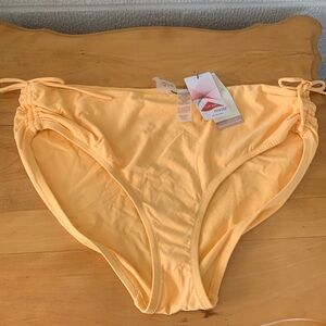 Calia by Carrie Underwood size XL NWT Sunrise Orange ruched side swim bottom